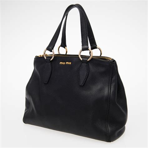 miu miu black leather bag|miu michael bags for women.